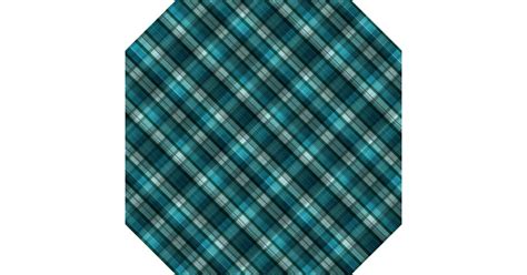 Vibrant And Modern Teal Plaid Pattern Fabric Zazzle