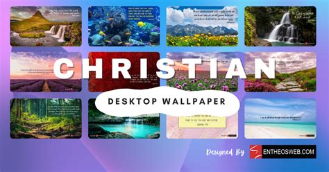 Christian Desktop Wallpaper with Encouraging Bible Verses | EntheosWeb