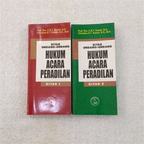 Jual Buku Asli Mulus Kitab Undang Undang Hukum Acara Peradilan Kitab 1