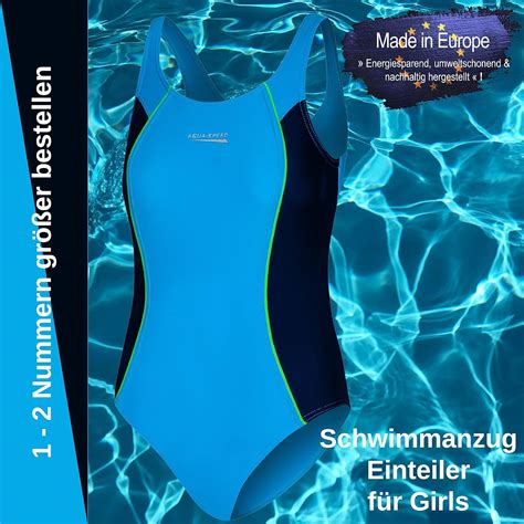 Aqua Speed Aqua Speed Luna Badeanzug M Dchen Einteiler Uv