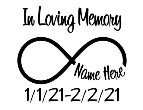 In Memory Custom Car Memorial Vinyl Decal Sitcker Memorial Car Decal