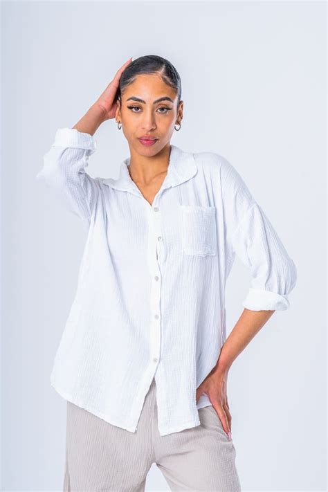 Chemise Blanche Femme Chemise Longue Cinelle Paris