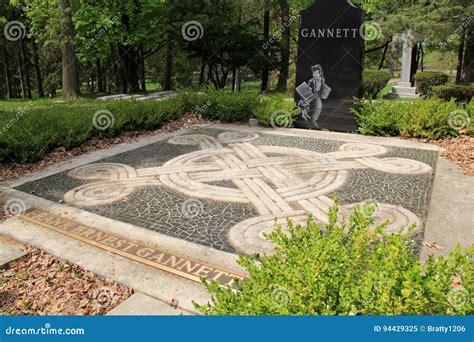 Graves of Historic Figures, Mount Hope Cemetery, Rochester, New York, 2016 Editorial Image ...