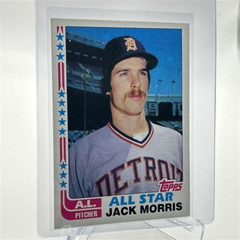 Topps Jack Morris Baseball Card Nm Mint Free Shipping Ebay