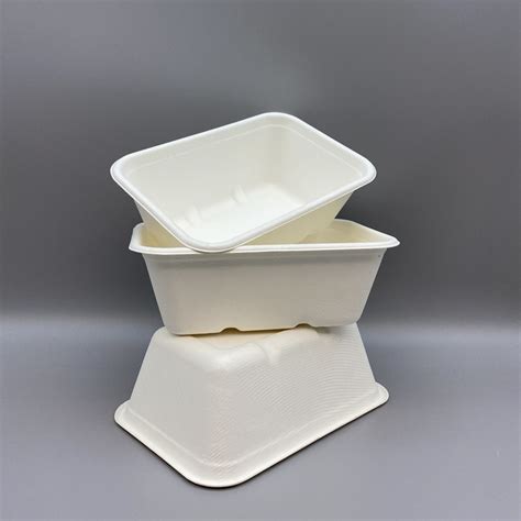 Hight Quality Clamshell Disposable Sugarcane Bagasse Food Box With Lid