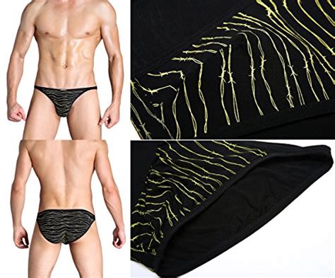 Jinshi Men S Sexy Bikini Underwear Bamboo Fiber Briefs Low Rise Pack