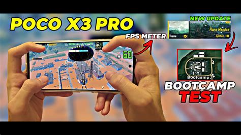 POCO X3 PRO NEW UPDATE BOOTCAMP TEST WITH FPS METER PUBG MOBİLE