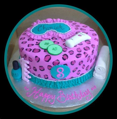 Spa Party Cake Spa Birthday Cake Spa Party Cakes Spa Birthday Parties