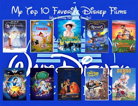 My Top 10 Favorite Disney Movies By Brucelonar On Deviantart