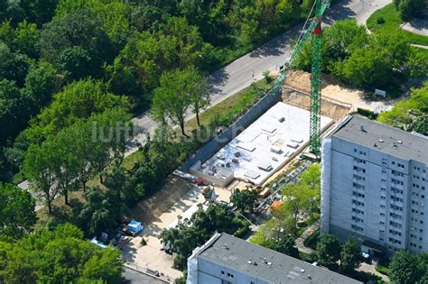 Luftaufnahme Berlin Baustelle Zum Neubau Eines Wohnhauses Einem