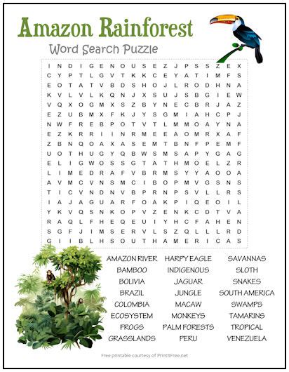 Ecosystem Word Search