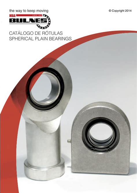 PDF CATÁLOGO DE RÓTULAS SPHERICAL PLAIN BEARINGS INDEX ÍNDICE