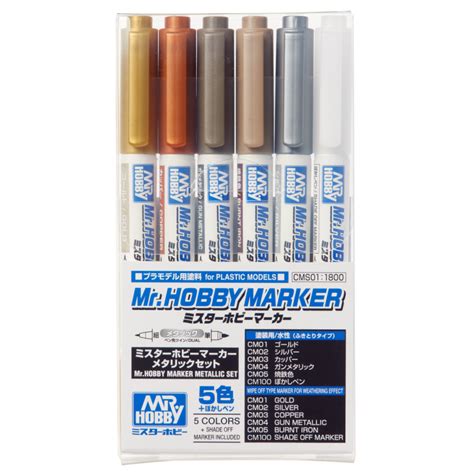 Mr Hobby Gundam Marker Mrhobby Marker Metallic Set