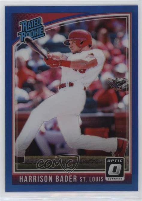 Panini Donruss Optic Rated Rookie Blue Prizm Harrison Bader