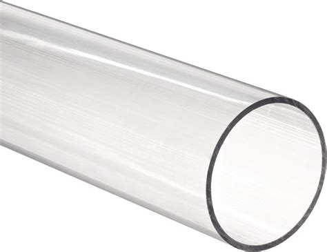 Buy Clear Acrylic Plastic Plexiglass Pipe Tube Mm Fits Pvc