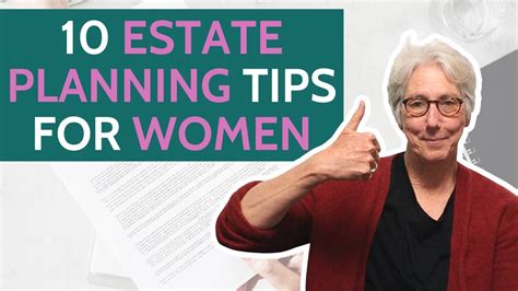 10 Estate Planning Tips Every Woman Should Know Youtube