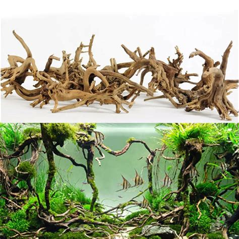 Natural Wood Tree Trunk Driftwood Para Aqu Rio Fish Tank Decora O