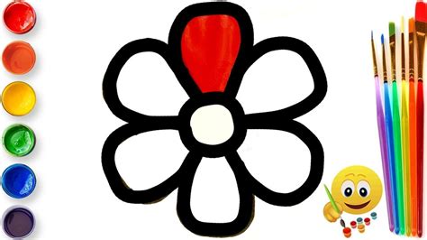 Bolalar uchun gul rasmi Flower picture for children Цветочная рисунок