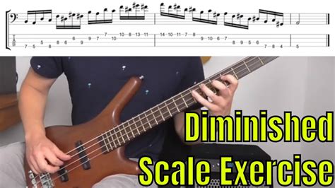 Diminished Scale Exercise For Jazz Lines Bass Practice Diary 6th August 2019 Youtube