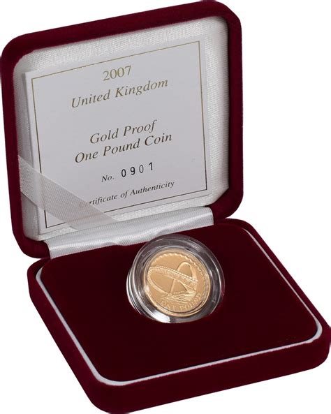 Gold Proof 2007 £1 Millennium Bridge 1839