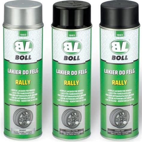 Boll Lakier Do Felg Samochodowych Czarny Mat Spray Ml