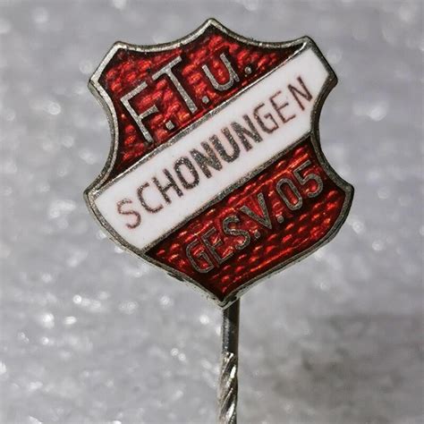 Fussball Anstecknadel FT GV Schonungen 1905 FV Bayern Unterfr