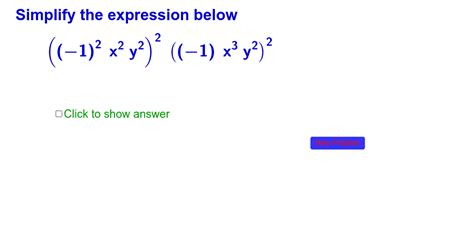 Warm Up Use The Laws Of Exponents To Simplify The Answer Should Be Left