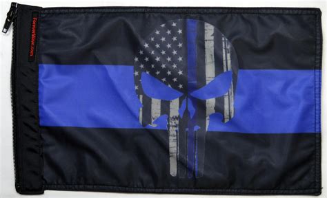 Thin Blue Line Punisher Flag | Car Flags and Accessories | Flagpole Store