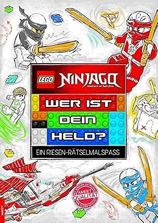 LEGO NINJAGO Wer ist dein Held Ein Riesen Rätselmalspaß Amazon de