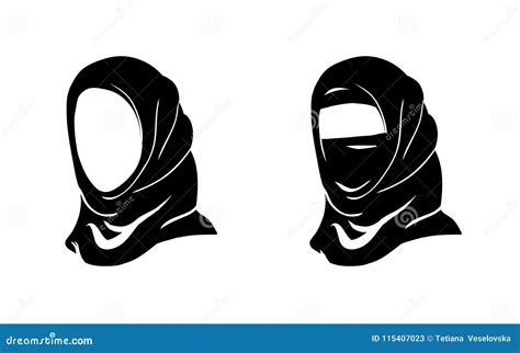 Hijab Woman Vector Islam Hijab Muslim Arab Arabian Veil Yashmak