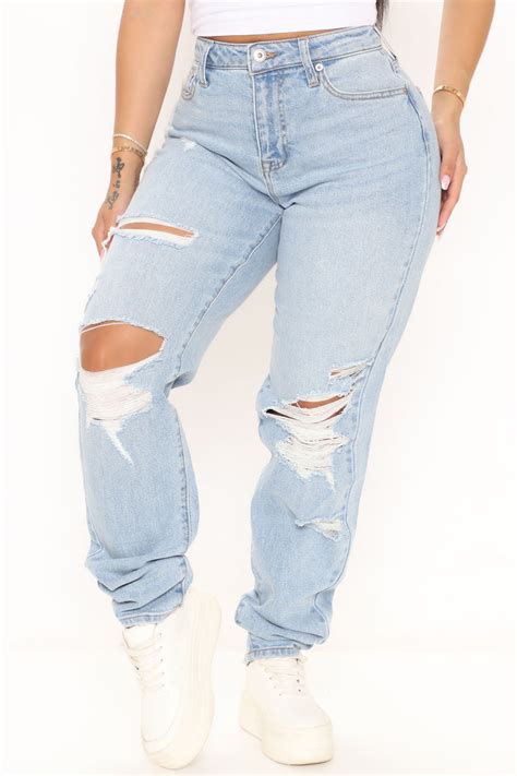 Better Than Your Last Ripped Straight Leg Jeans Medium Blue Wash Jeans Fashion Nova