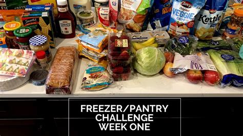 Freezer Pantry Challenge Week One Grocery Haul YouTube