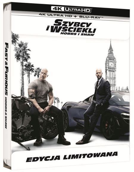 Szybcy i wściekli Hobbs i Shaw Steelbook 4K Leitch David Filmy