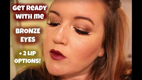 Fall Makeup Grwm Bronze Eyes 2 Lip Options Youtube