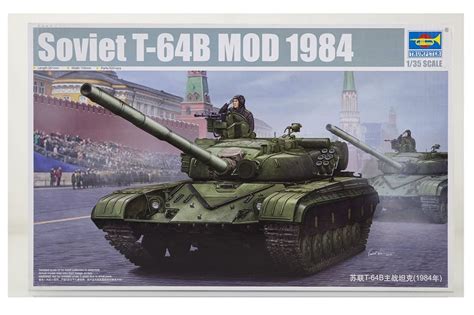 Tanque Soviet T 64B MOD 1984 TRUMPETER Kits Carros Civis