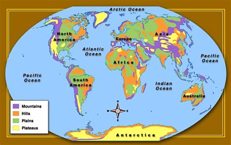 Landforms On A Map