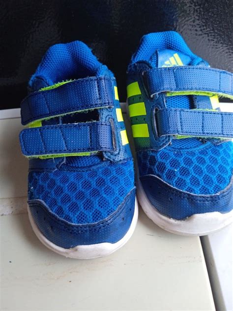 Adidas Blue Shoes, Babies & Kids, Babies & Kids Fashion on Carousell