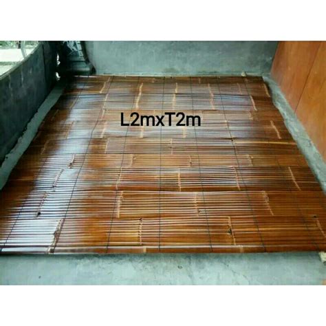 Jual TIRAI BAMBU WULUNG 2x2m 2x2 5m 2x2 6 2x3m Lengkap Tali Dan