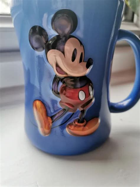 AUTHENTIC DISNEY MICKEY MOUSE Blue 3D Mug Cup EXCLUSIVE Disneyland