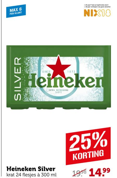 Heineken Silver Krat Bier Folder Aanbieding Bij Coop Details