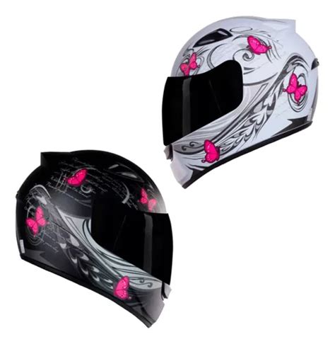 Capacete Feminino Ebf New Spark C narigueira Viseira Fume Frete grátis