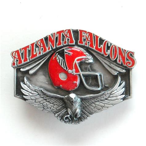 Atlanta Falcons 3D Vintage NFL Siskiyou Pewter belt buckle