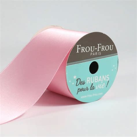 Bobinette Frou Frou 4 M X 50mm Satin Double Face Petale De Rose