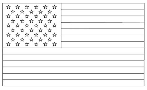 United States Flag Coloring Page Printable – Otosection