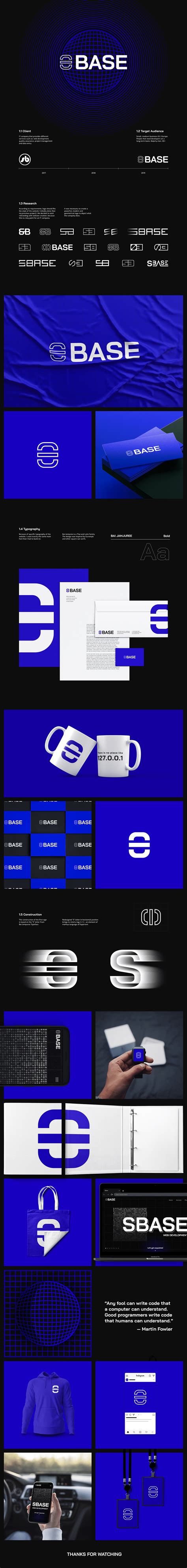 sbase  brand identity  behance