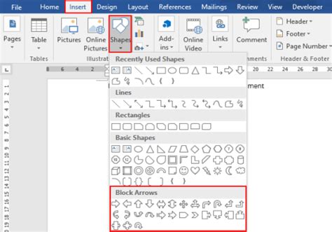 3 Methods To Insert Arrow Symbols In Word Document My Microsoft