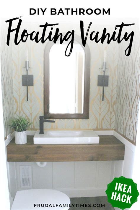 How To Build A DIY Floating Vanity With Wood (for Less Than $30!)