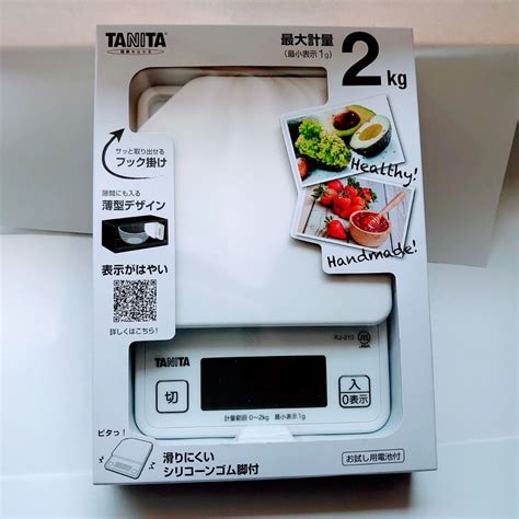 新品 未使用 タニタ Tanita デジタルクッキングスケール Kj 213 ココナッツホワイト 白 最大2kg｜yahoo フリマ（旧paypayフリマ）