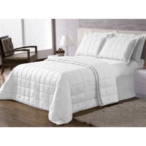 Cobreleito Cama De Casal Matelado Branco Matelass Shopee Brasil