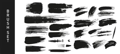 Premium Vector Brush Set Illustration Vector